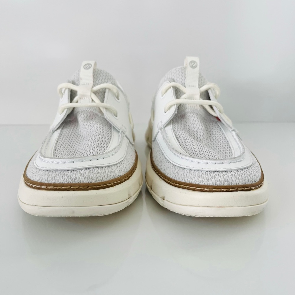 COLE HAAN 4.ZERØGRAND Regatta Boat Shoe in Blanc De Blanc - Picture 7 of 13